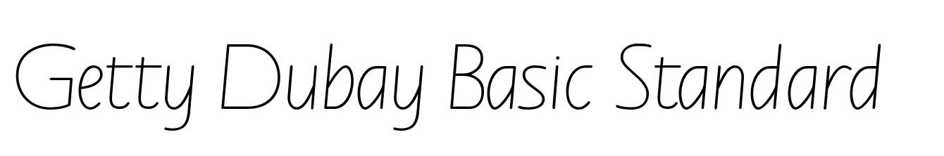 Getty Dubay Basic Standard